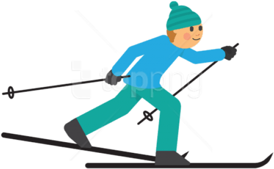 Free Png Skiing Png Images Transparent - Cross Country Skiing Clipart (850x638), Png Download