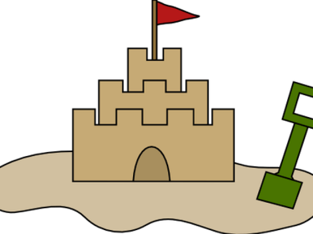 Sand Castle Clipart Draw - Sand Castle No Background (640x480), Png Download