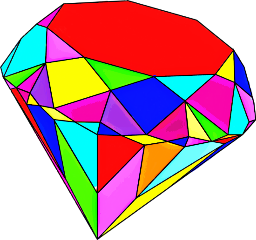 Sccolorful Original Colors Colores Diamond Diamante - Triangle (1024x960), Png Download