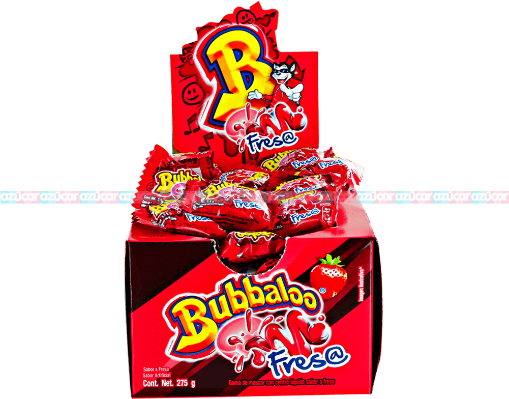 Adams Bubbaloo Fresa 32/50 Adams - Bubbaloo De Fresa (1000x1000), Png Download