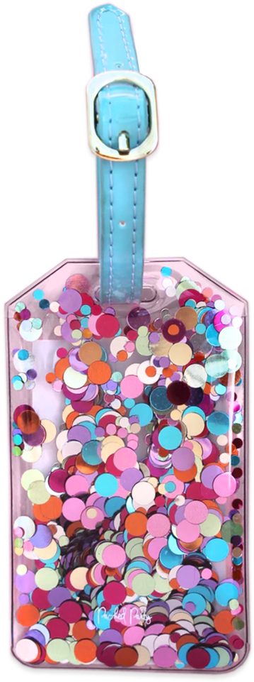 Confetti Luggage Tags - Strawberry (1024x1024), Png Download