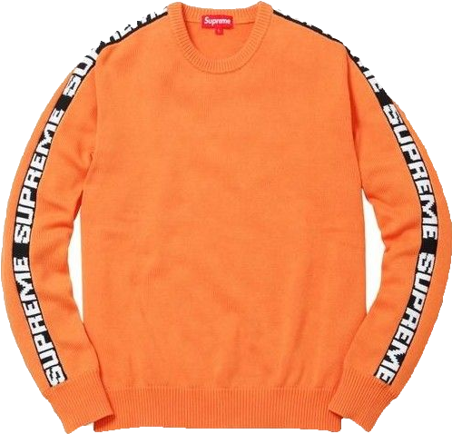A Bathing Ape Bape Ape Logo Zip Up Jacket - Supreme Sleeve Stripe Sweater (800x800), Png Download