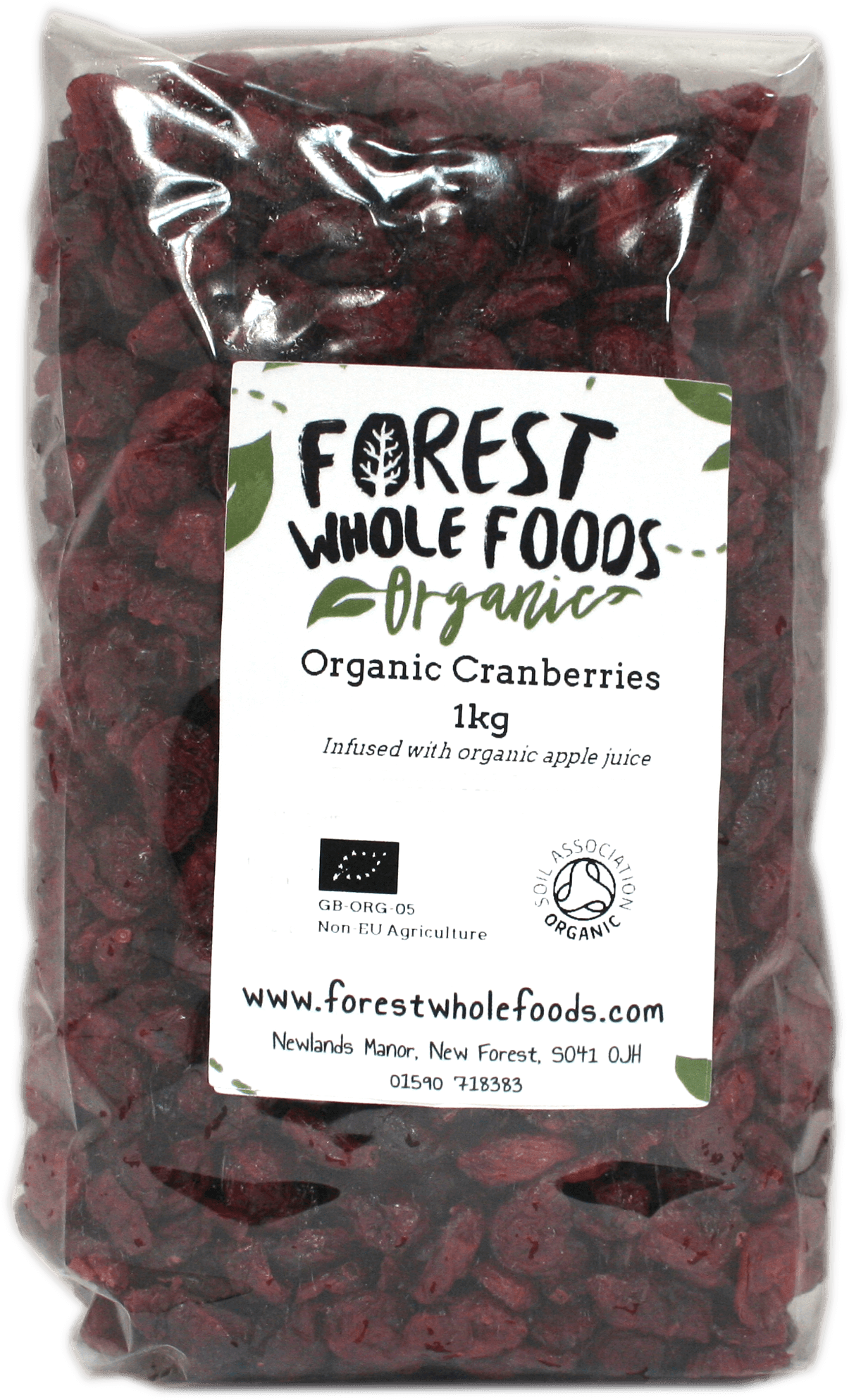 Organic Cranberries 1kg - Whole Foods Market (2000x2000), Png Download
