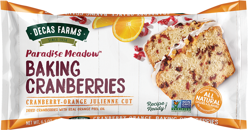 Decas Farms Paradise Meadow Cranberry-orange Julienne - Decas Farms Cranberry Products (1000x1000), Png Download
