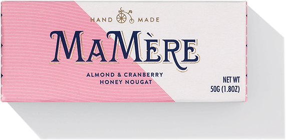 Almond & Cranberry Nougat 50g - Packaging And Labeling (591x591), Png Download