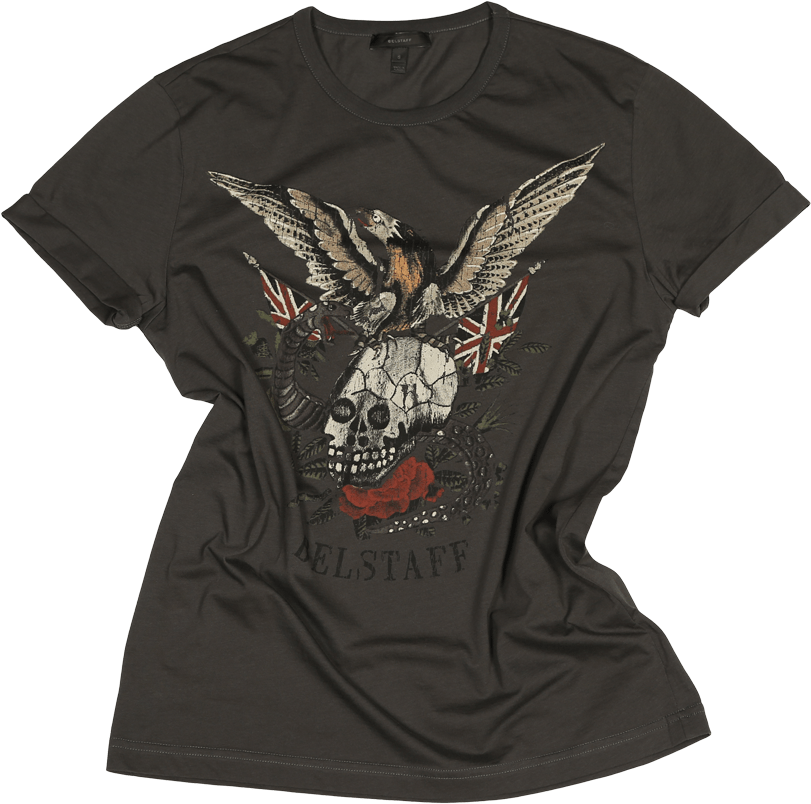 Belstaff Stondon T-shirt Man, Charcoal - Active Shirt (1070x1360), Png Download