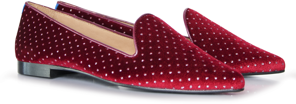 Emilion Red Pointy - Slip-on Shoe (1000x1200), Png Download