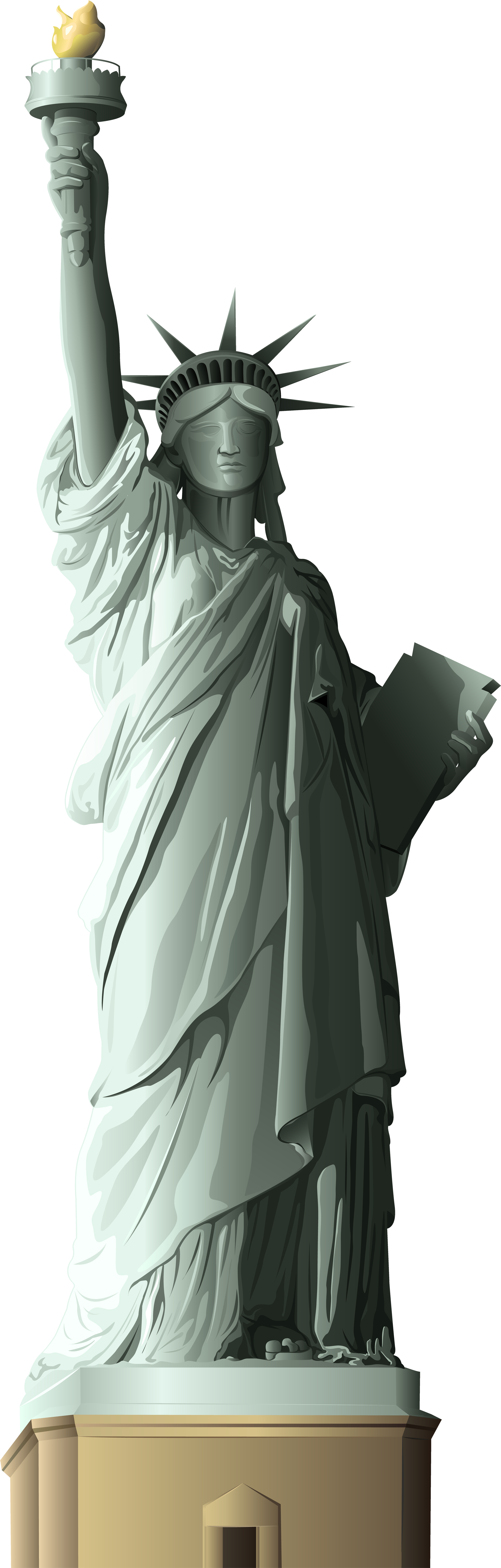 Statue Of Liberty (2600x8000), Png Download