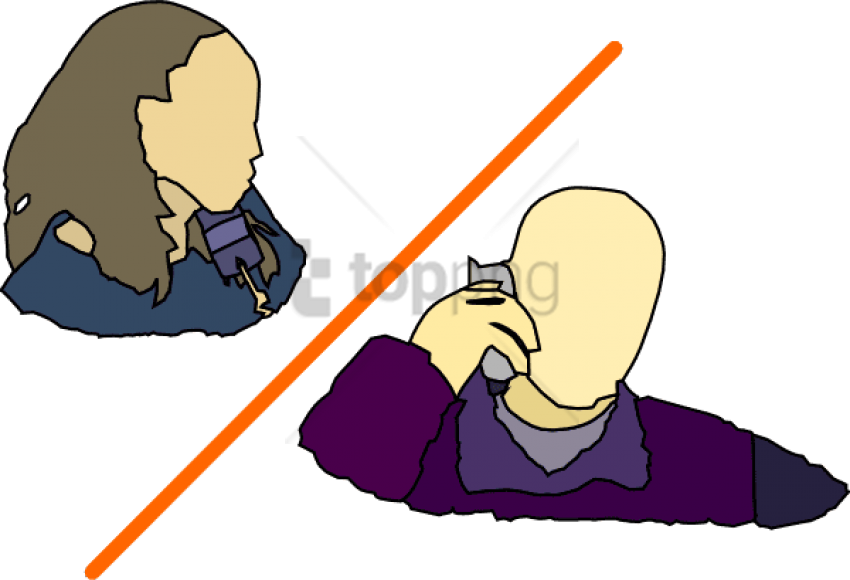 Free Png Download 2 People Talking On The Phone Png - Talking On The Phone Clip (850x580), Png Download