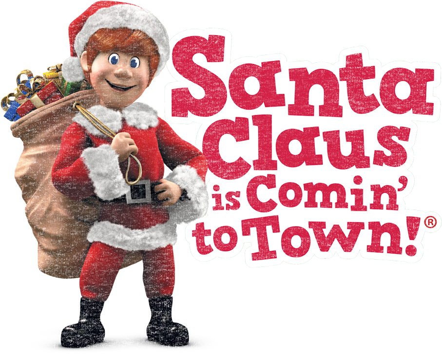 Download Santa Claus Is Comin To Town Santa Logo Men’s Regular - Santa