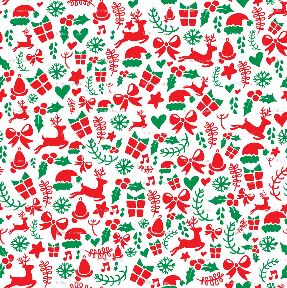 Christmas Holiday Pattnern Red Green White Giftwrap - South Park Christmas Craig (922x925), Png Download