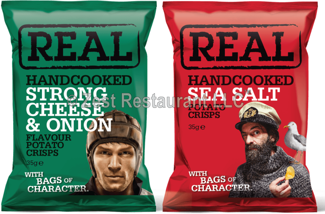 Real Handcooked Potato Chips (1134x1134), Png Download