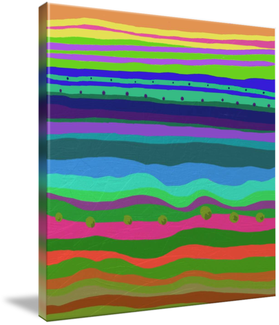 "little Bushes" By Betty Mackey - Art (557x650), Png Download