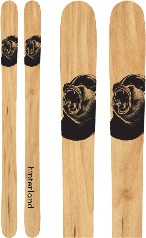 Bear Ski Grindstone Hinterland (1000x1000), Png Download