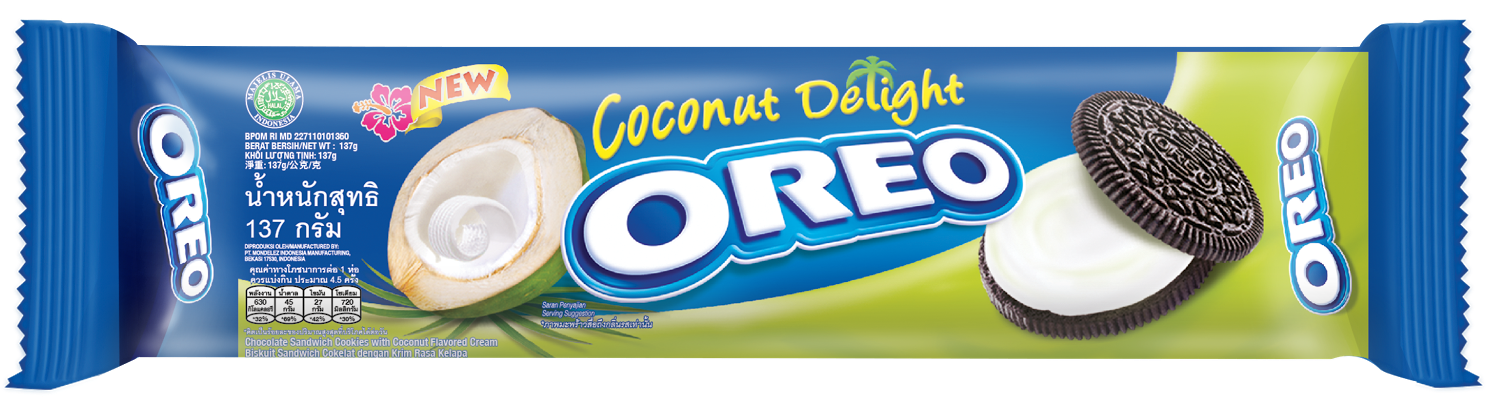 Play With Oreo - Oreo Coconut Delight 137g (1600x435), Png Download