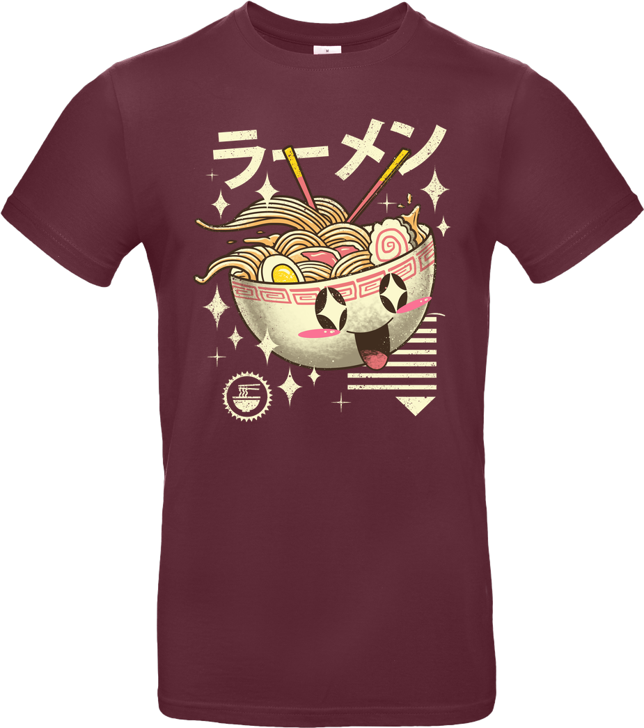 Vincent Trinidad Kawaii Noodles T-shirt B&c Exact - Kawaii Ramen (1044x1044), Png Download