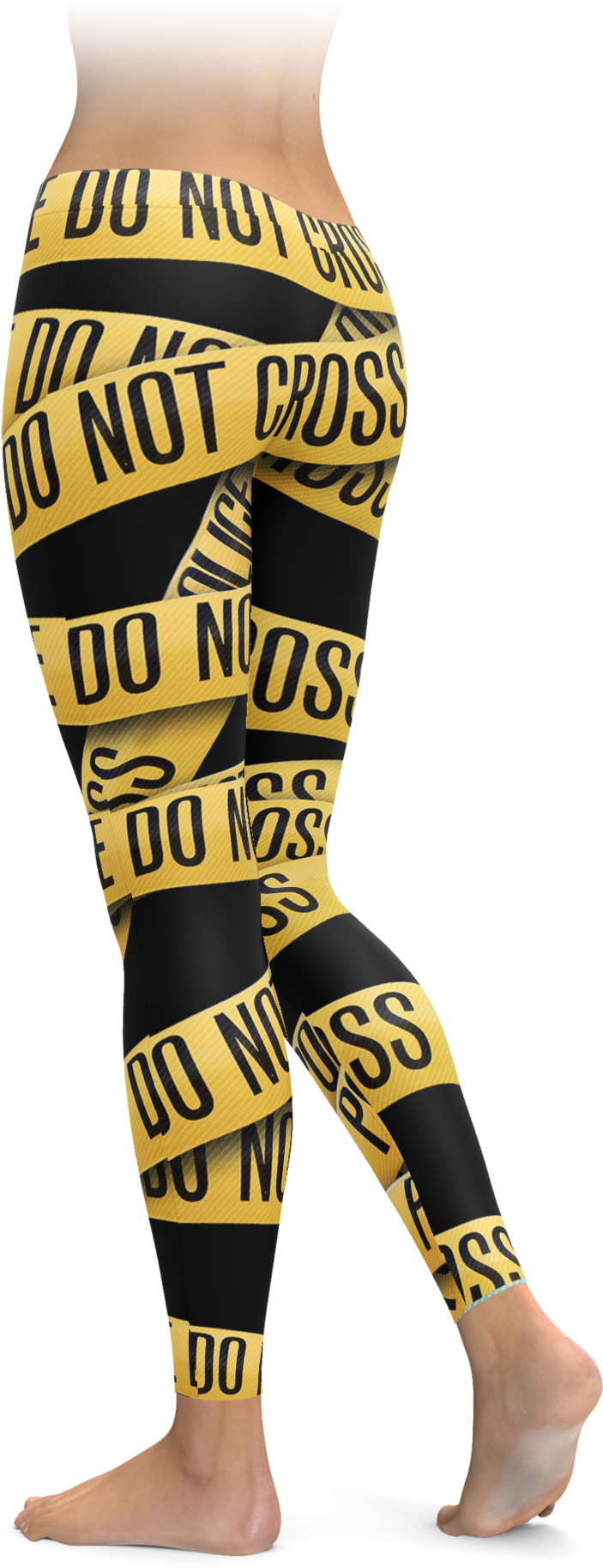Police Line Tape Leggings - Leggings (740x896), Png Download