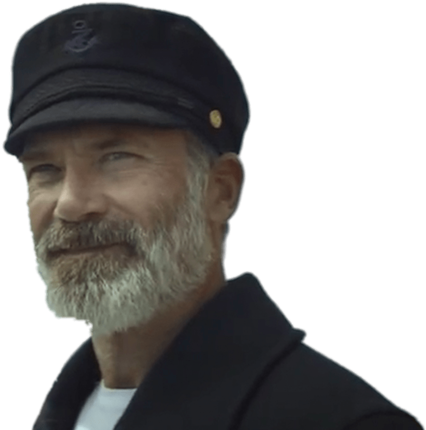 Captain Birds Eye Smiling - Hat (800x450), Png Download