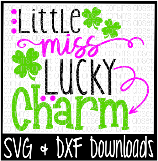 Free St Patricks Day Svg * Little Miss Lucky Charm - Girl Scout Cookies Png (800x532), Png Download