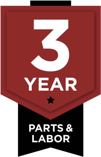 3 Year Parts And Labor Warranty (640x640), Png Download