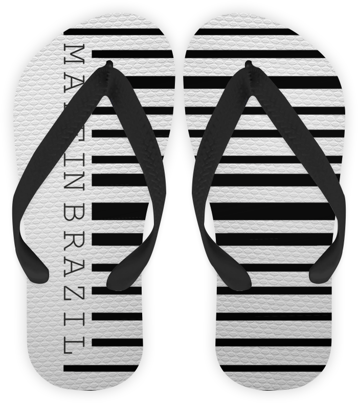Chinelo Coleção Código De Barra - Flip-flops (800x800), Png Download
