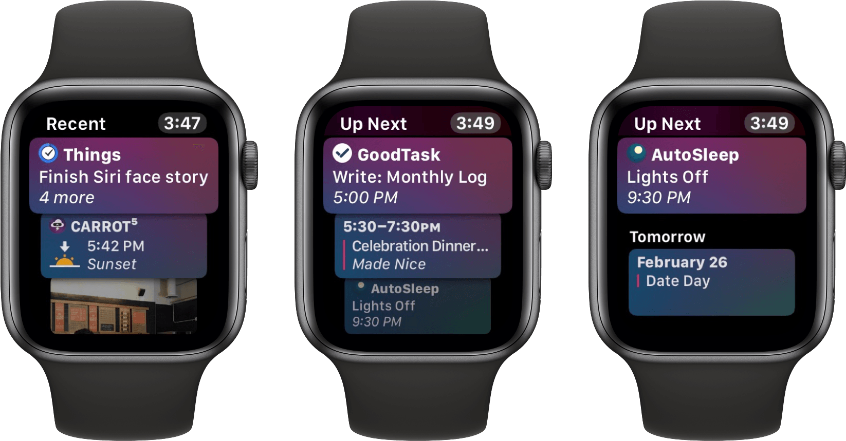 The Siri Face Can Also Host Two Dedicated Complications - Apple Watch 4 Spotify (1656x890), Png Download