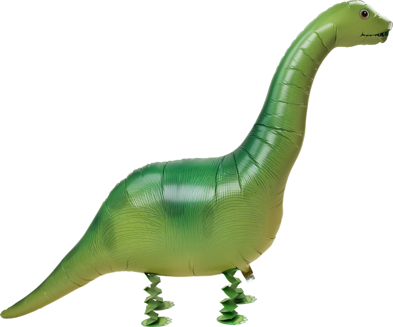 Folieballong Gående Brontosaurus - Dinosaurie Ballong (800x665), Png Download