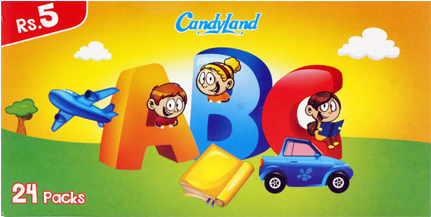 Candyland Abc Jelly 24x13g Box Candyland Abc Jelly - Construction Set Toy (550x684), Png Download