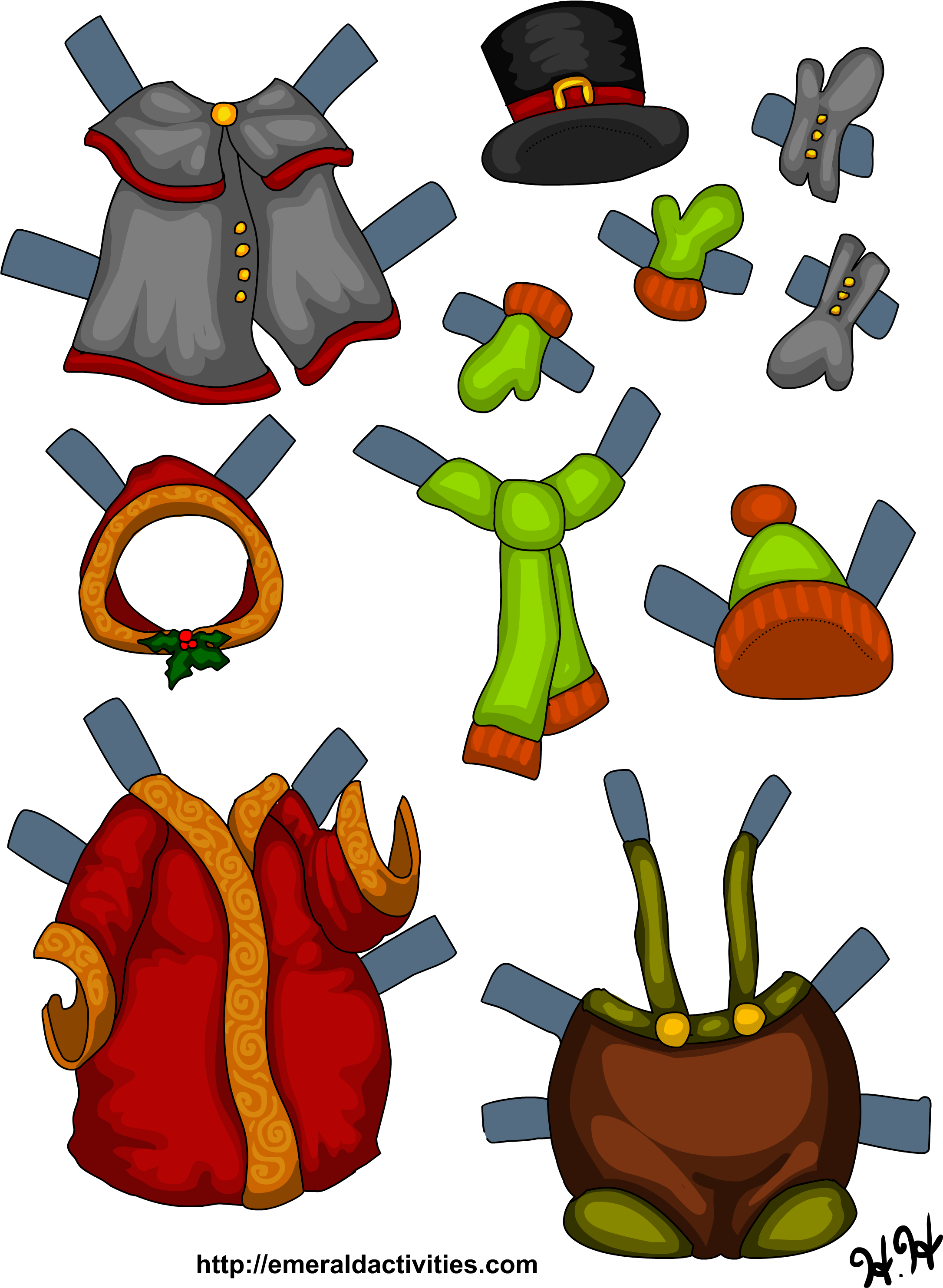 Snowman Page - Snowman Paper Doll (2172x2966), Png Download