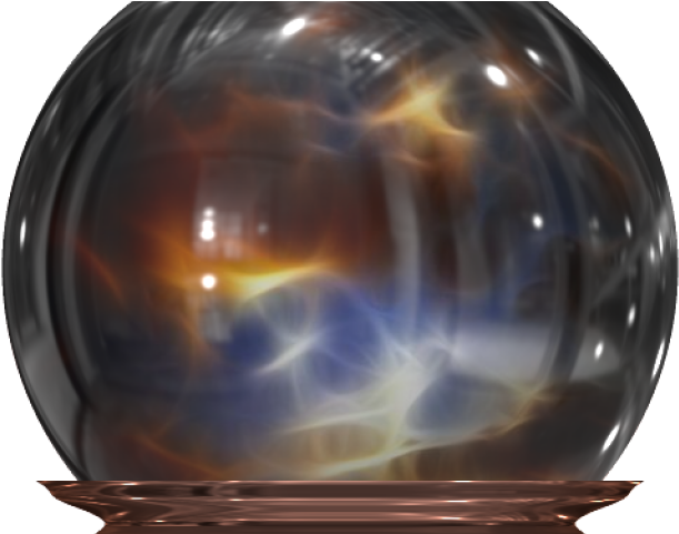 Crystals Clipart Glass Ball - Crystal Ball Png (640x480), Png Download