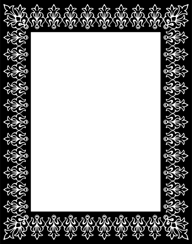 This Png File Is About Antique , Vintage , Frame , - Rock And Roll Border (632x800), Png Download
