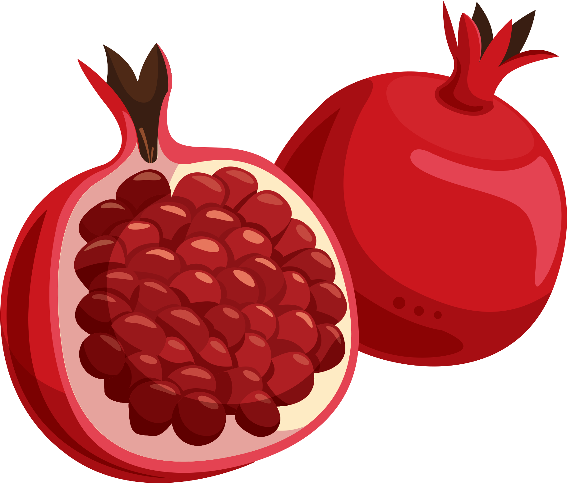 Pomegranate Clipart (2048x2048), Png Download