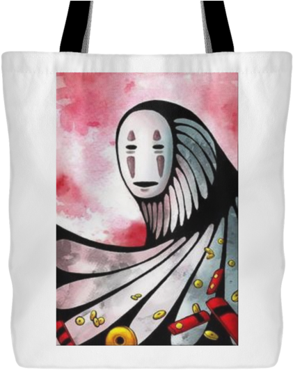 Studio Ghibli Spirited Away No Face Tote Bag - Tote Bag (580x580), Png Download