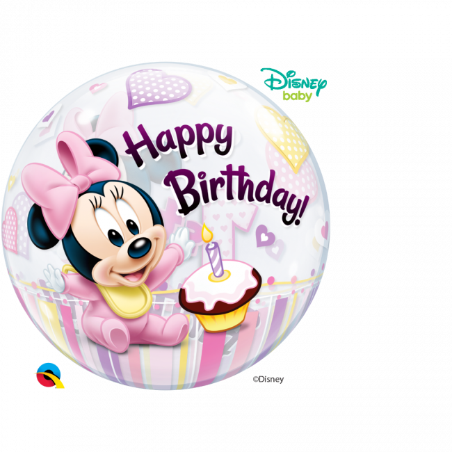 Download Disney Happy 1st Birthday Girl Minnie Mouse Full Size Png Image Pngkit