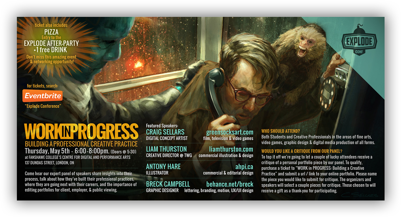 Explode Conference 'work In Progress' - Flyer (1920x1205), Png Download