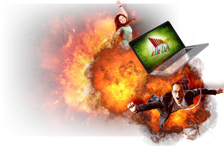 Explode Your Traffic - Graphic Design (744x484), Png Download