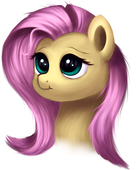 Flufflelord, Cute, Face, Fluttershy, Safe, Solo, - Cartoon (626x626), Png Download