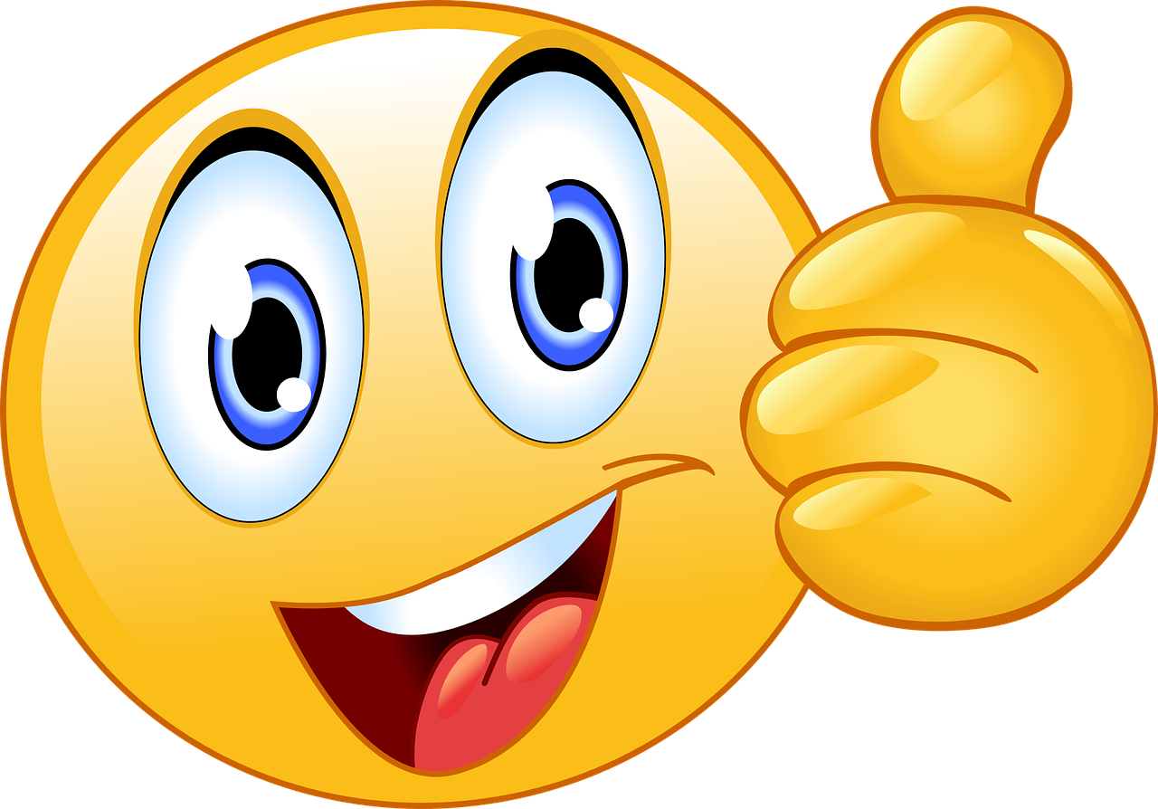 Download Emoticons Whatsapp Source - Happy Face Emoji (1280x894), Png Download