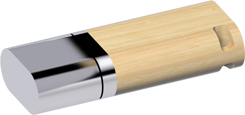 Usb Duo Bamboo Front - Makeup Brushes (900x450), Png Download