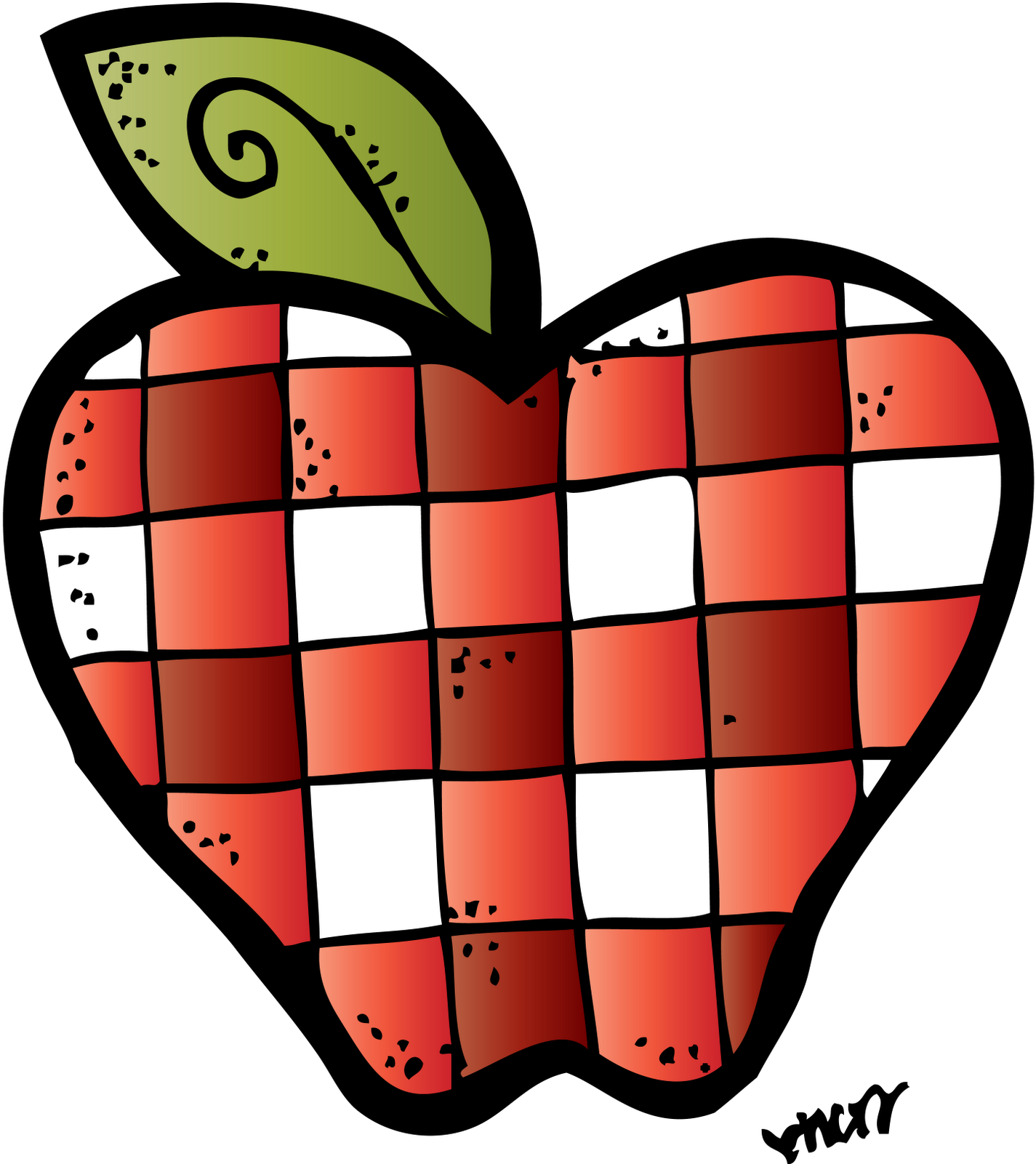 Clip Arts Related To - Melonheadz Apple Clipart (1476x1600), Png Download