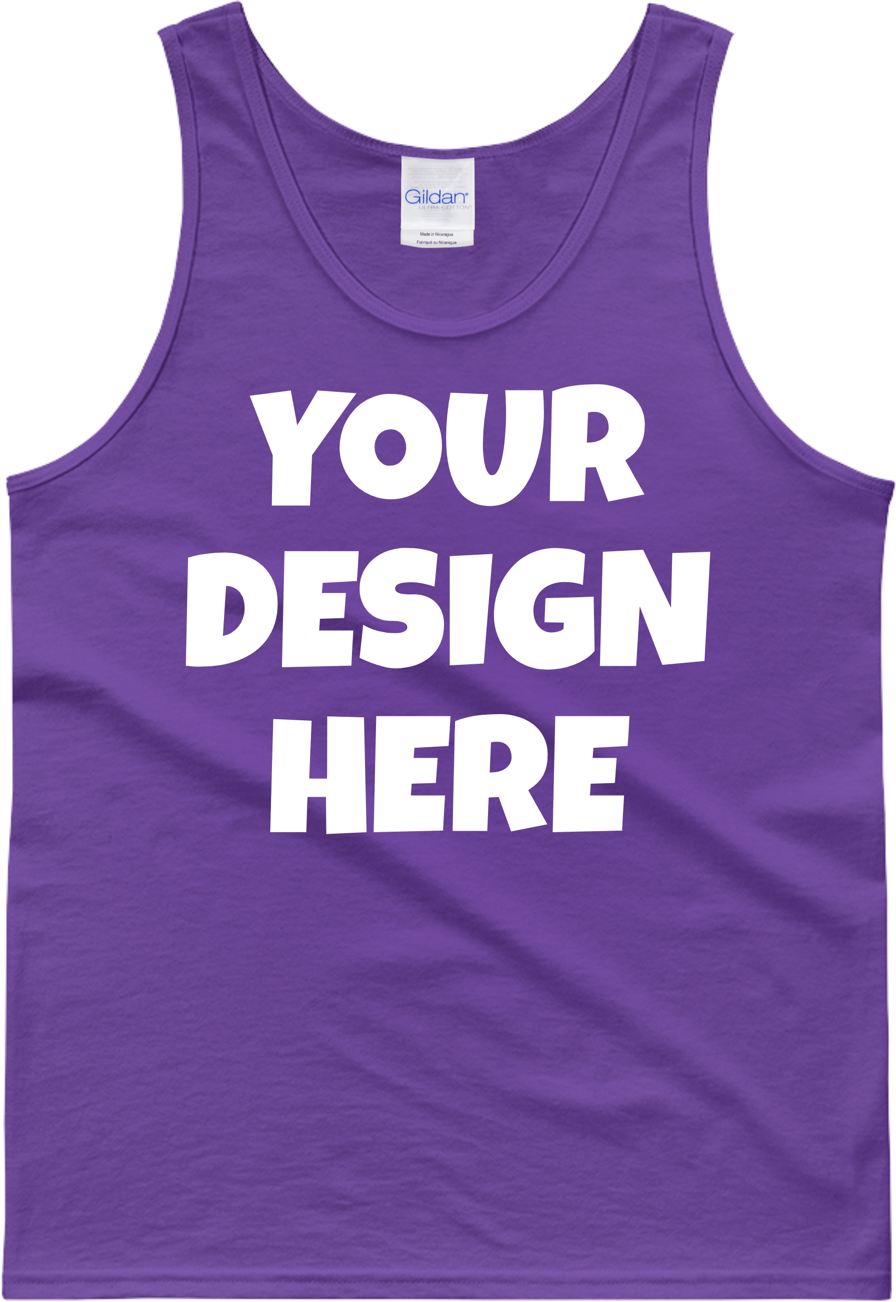 Gildan 2200 Adult Tank Top Mockups - Active Tank (3000x3000), Png Download