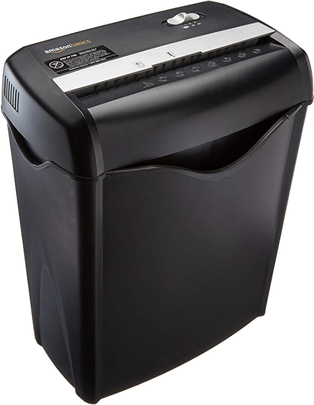 Best Paper Shredders In - Amazonbasics Paper Shredder (623x803), Png Download
