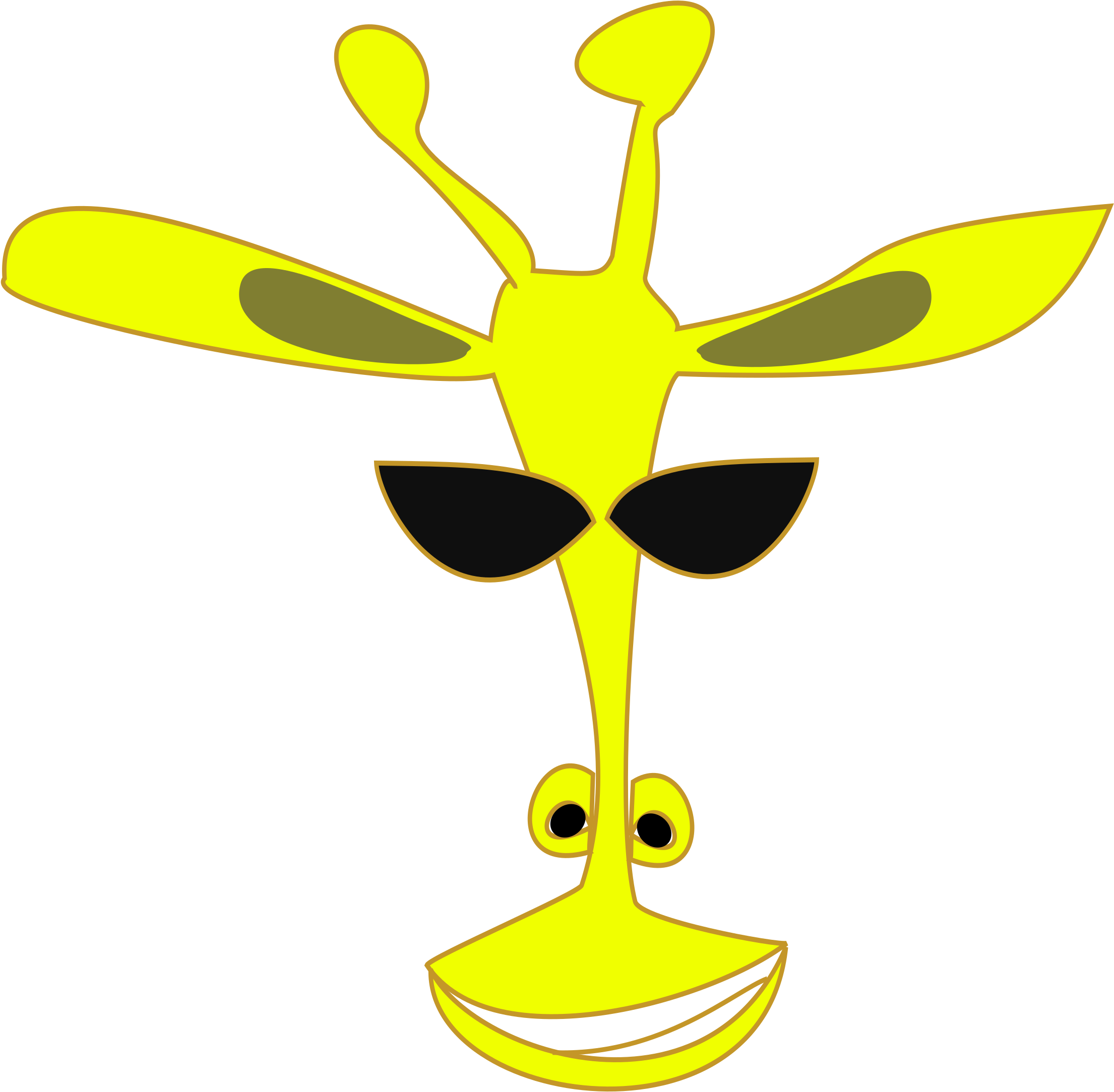 This Free Icons Png Design Of Giraffe Smile (2400x2400), Png Download