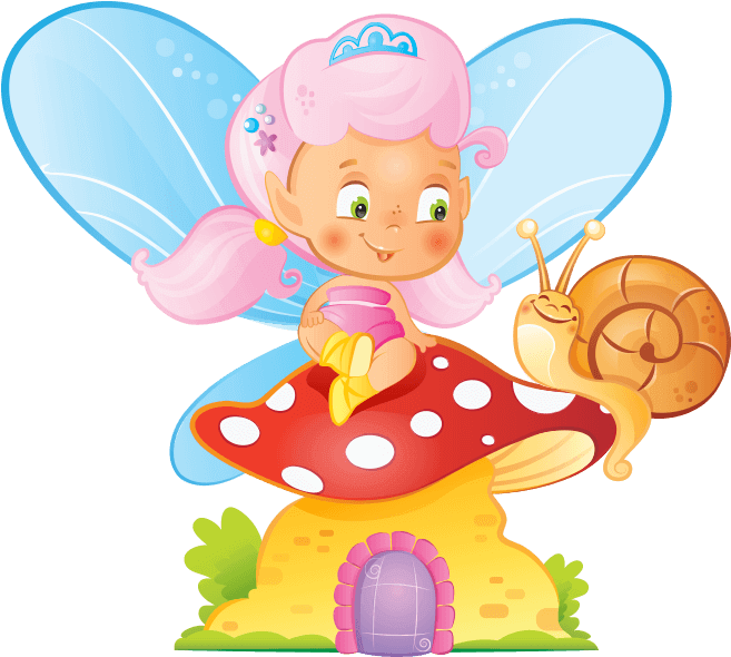 Fairy On Mushroom - Fate Bambini (700x700), Png Download