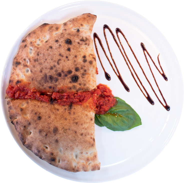 Calzones Meatball - Naan (800x796), Png Download