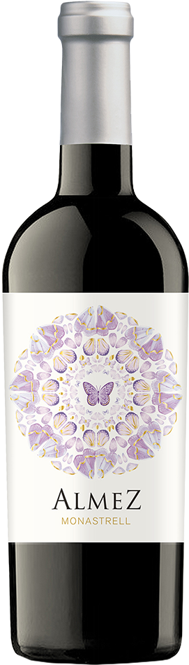 Almez Monastrell - Wine (363x1000), Png Download