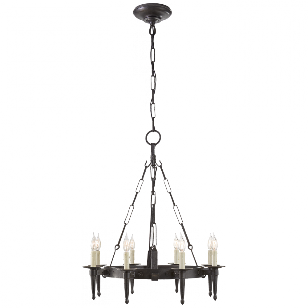 Branson Small One-tier Ring Torch Chandelier In - Chandelier (1000x1000), Png Download