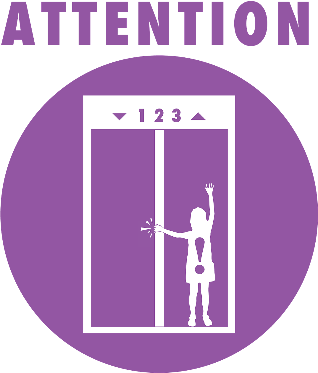 Special Symbol Warning For Women In Elevator (1074x1280), Png Download