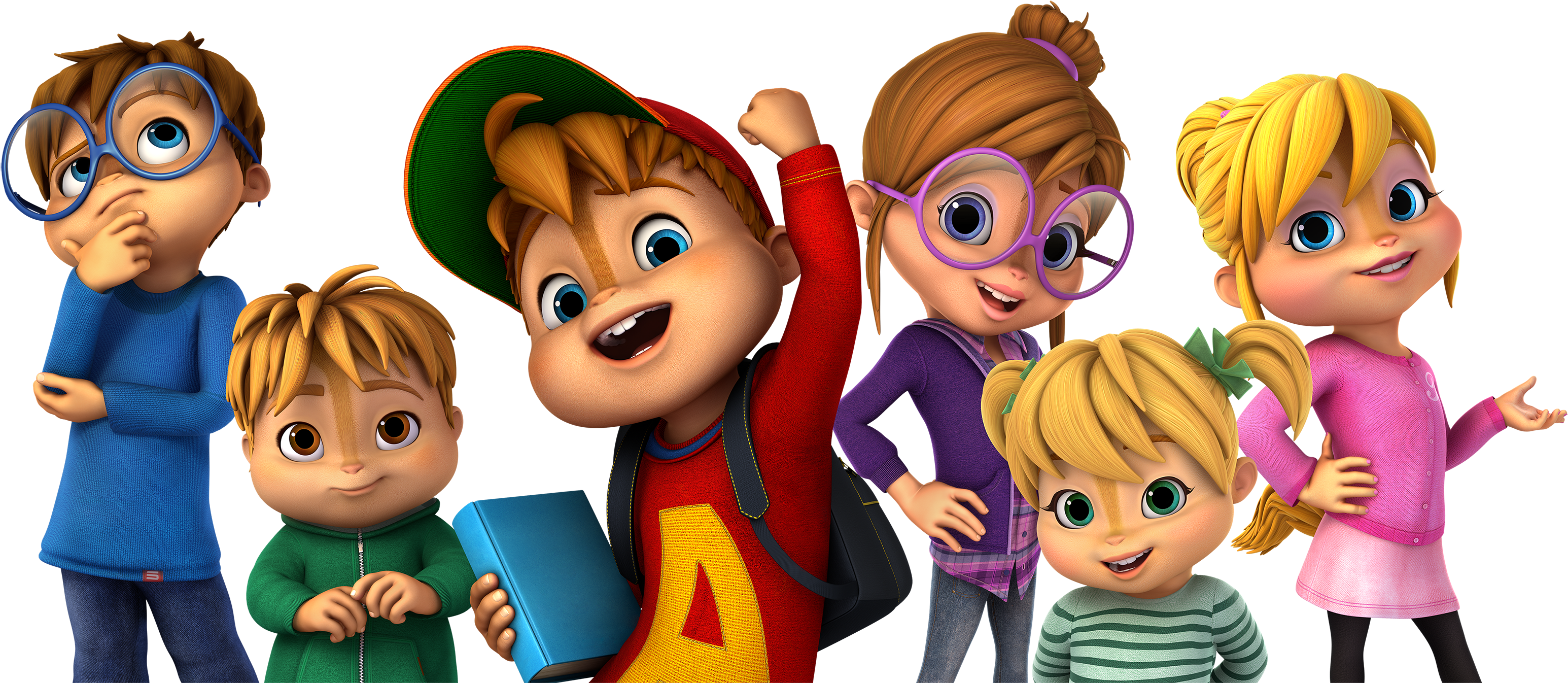 Alvinnn Estreiam Novos Epis Dios No Gloob - Alvinnn And The Chipmunks (3664x1403), Png Download