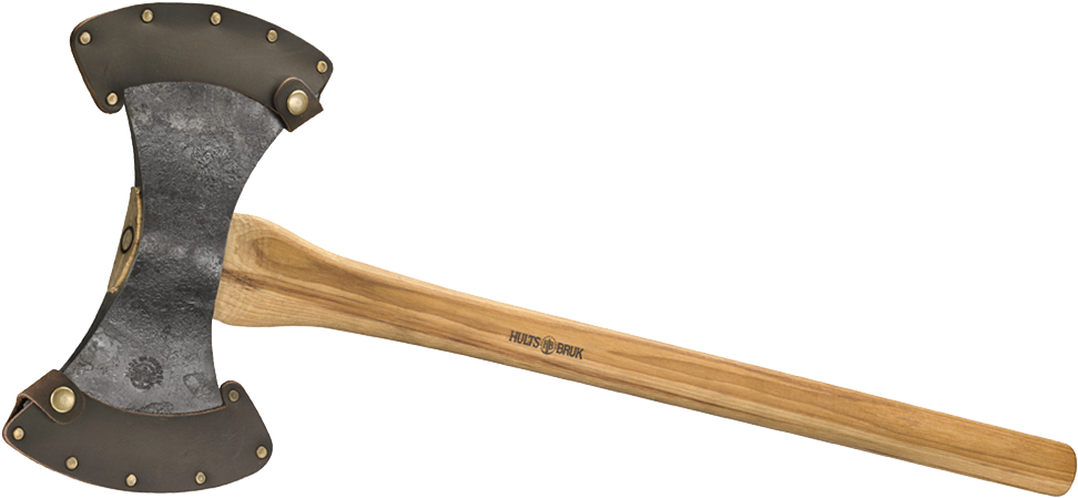 Hults Bruk Motala Throwing Axe With Leather Sheath - Hatchet (1000x490), Png Download